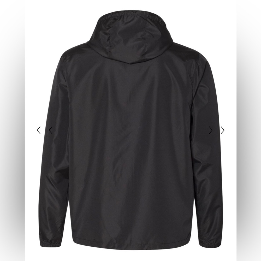 NWOT Lightweight Windbreaker Full-Zip Jacket - Independent Trading Co. EXP54LWZ - Picture 3 of 4
